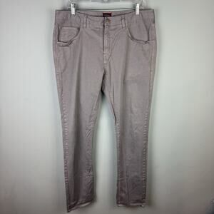 UNTUCKit Mens Straight Fit Pants 36x34 Straight Fit Gray Pima Cotton Spandex